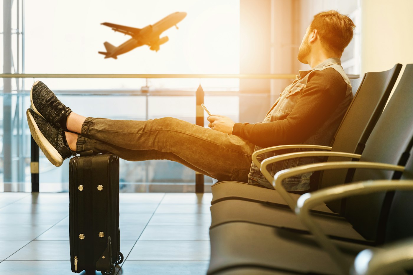 An airport terminal