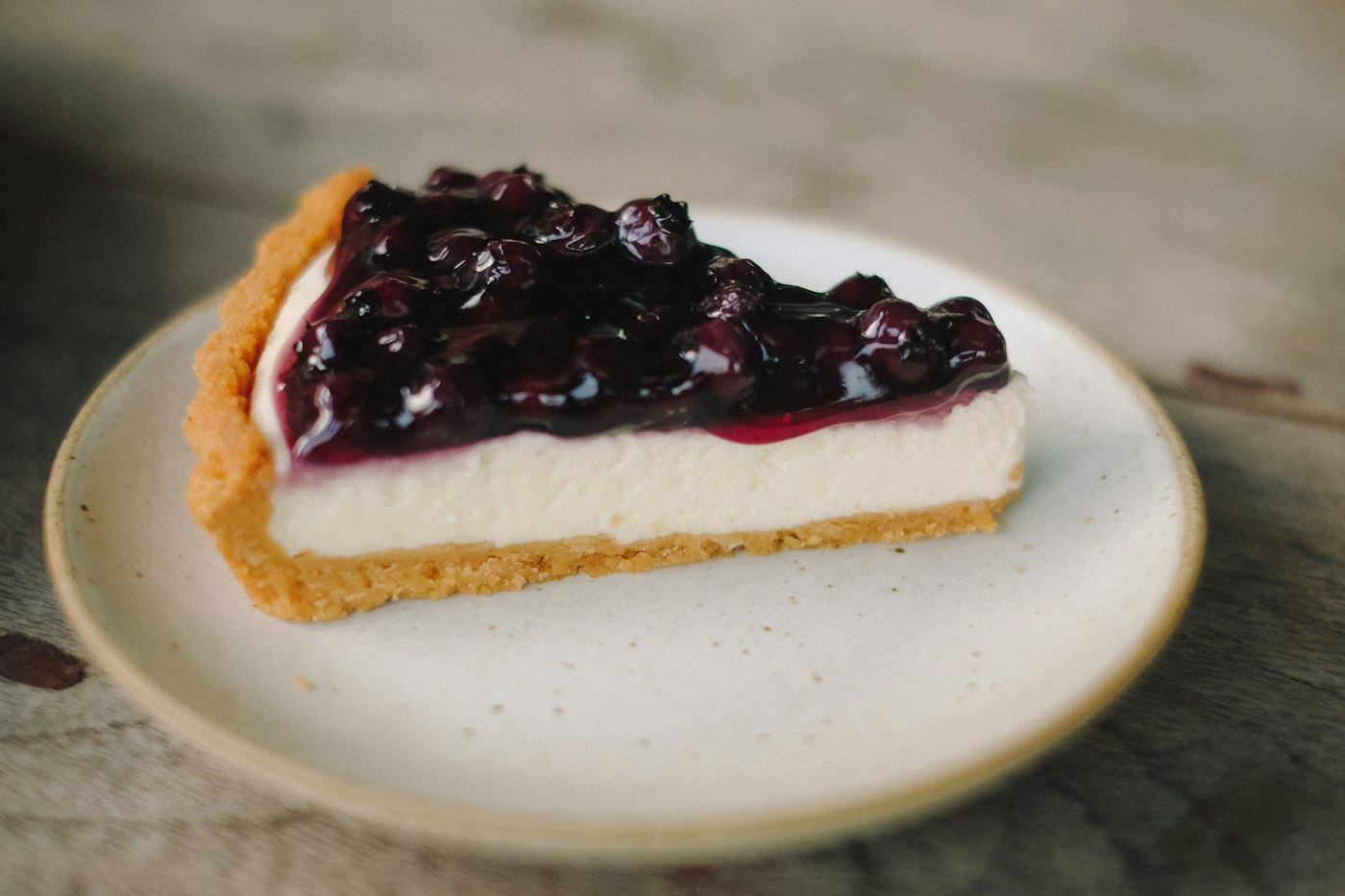 A slice of cheesecake