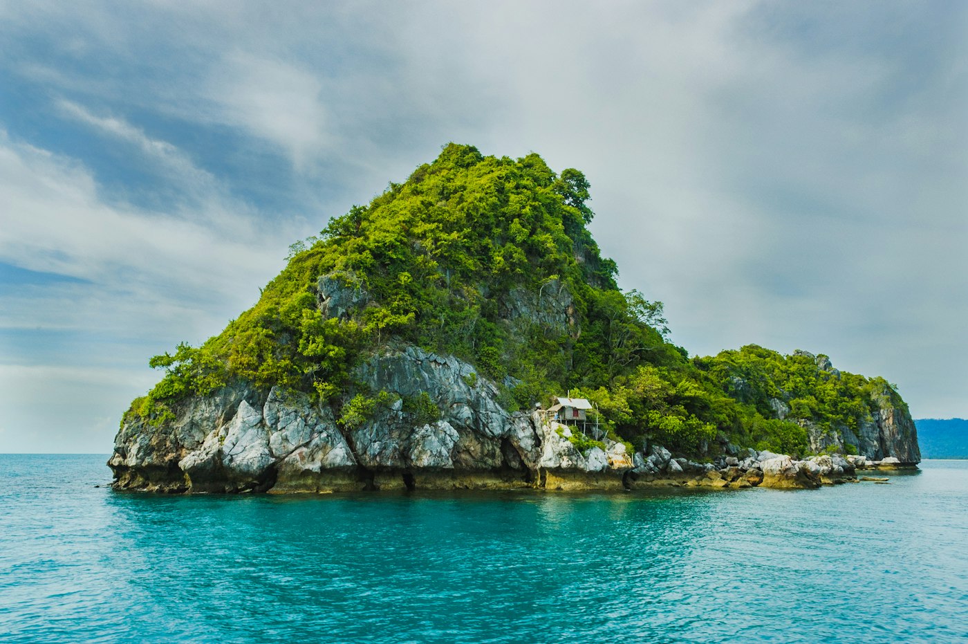 A remote Pacific island