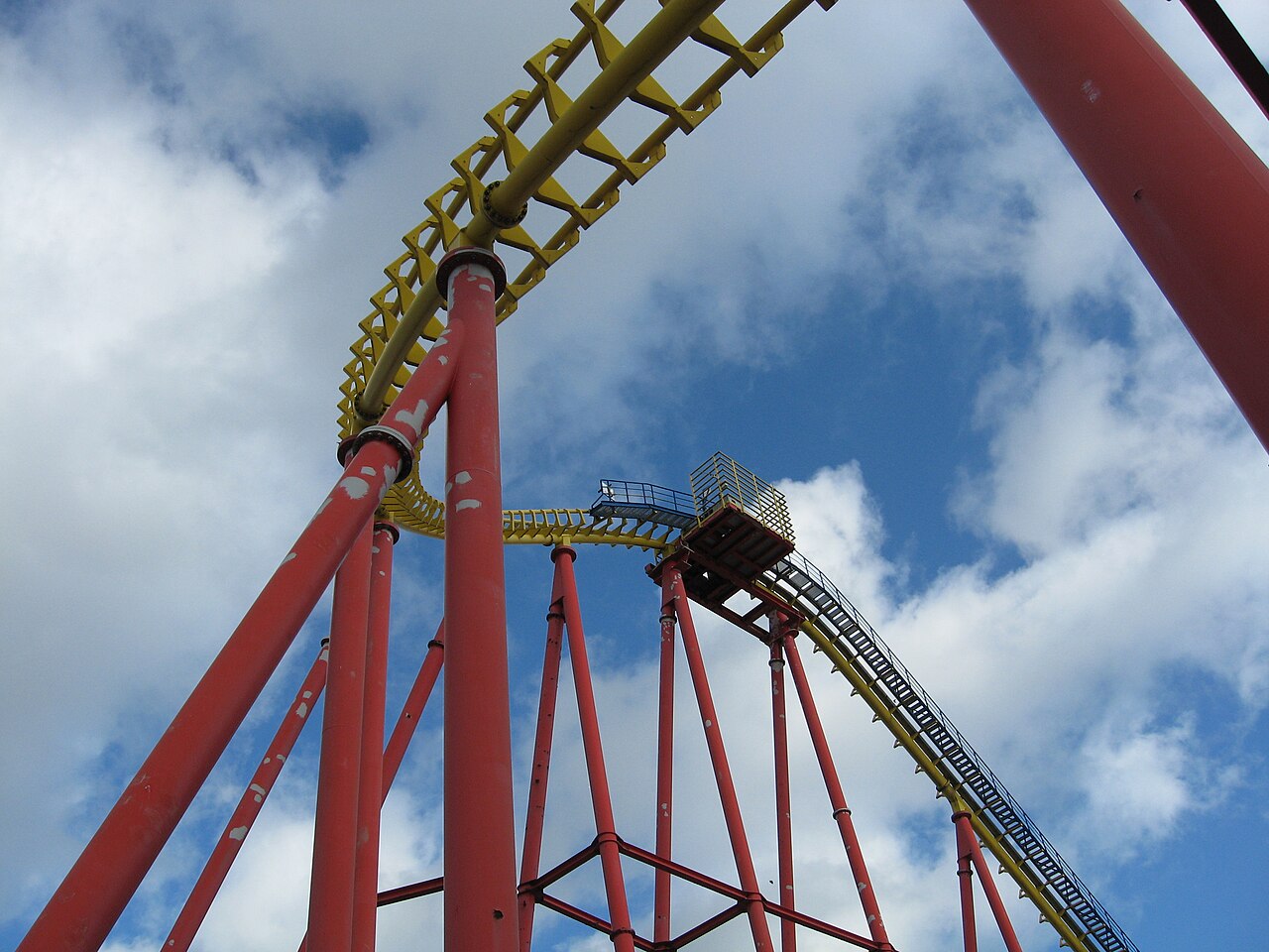 A roller coaster