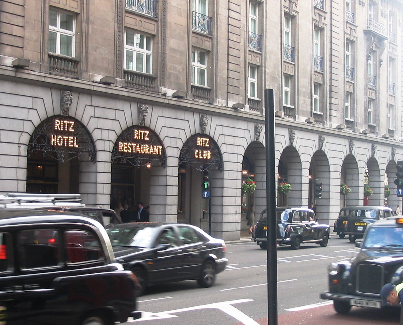 The Ritz on Piccadilly in London