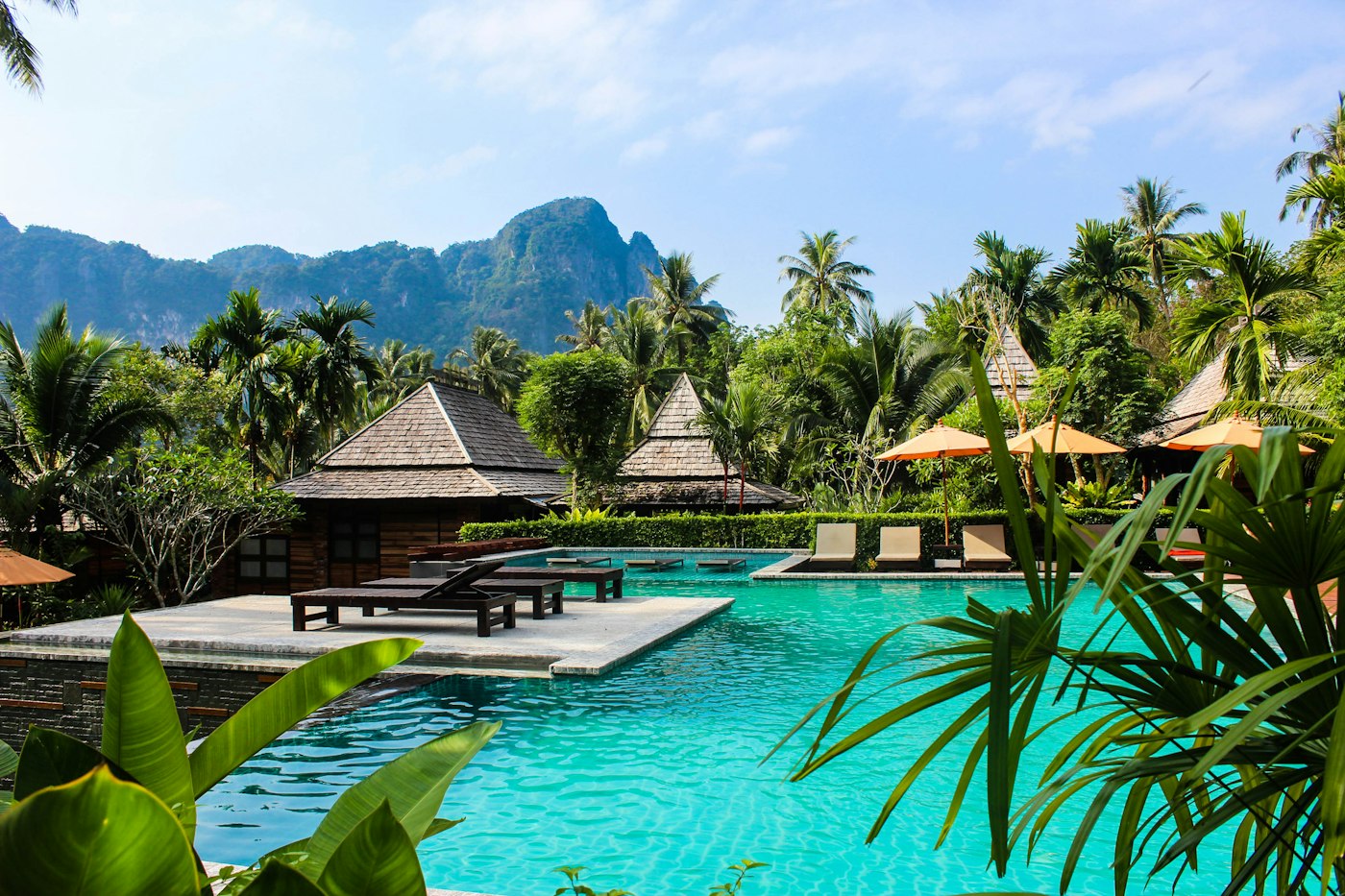 A hotel beside the beach