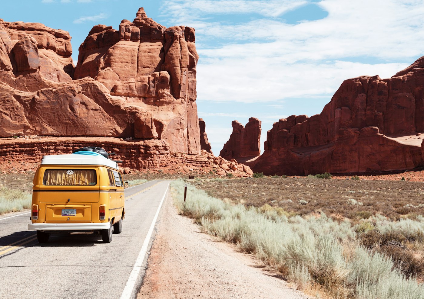 A car on an open road